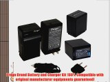 Progo 2 High Capacity Rechargeable Li-Ion Battery and Charger Kit for Sony NP-FV100. Fits Sony