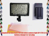 Alzo 790 Dimmable Led Video Camera Light Power Kit- Incl. Led Light Charger