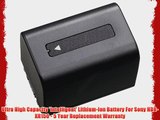 Ultra High Capacity 'Intelligent' Lithium-Ion Battery For Sony HDR-XR150 - 5 Year Replacement