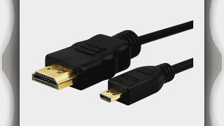 Link Depot HDMI-10-MICRO Gold Plated HDMI to HDMI Micro High Speed HDMI Cable with Ethernet
