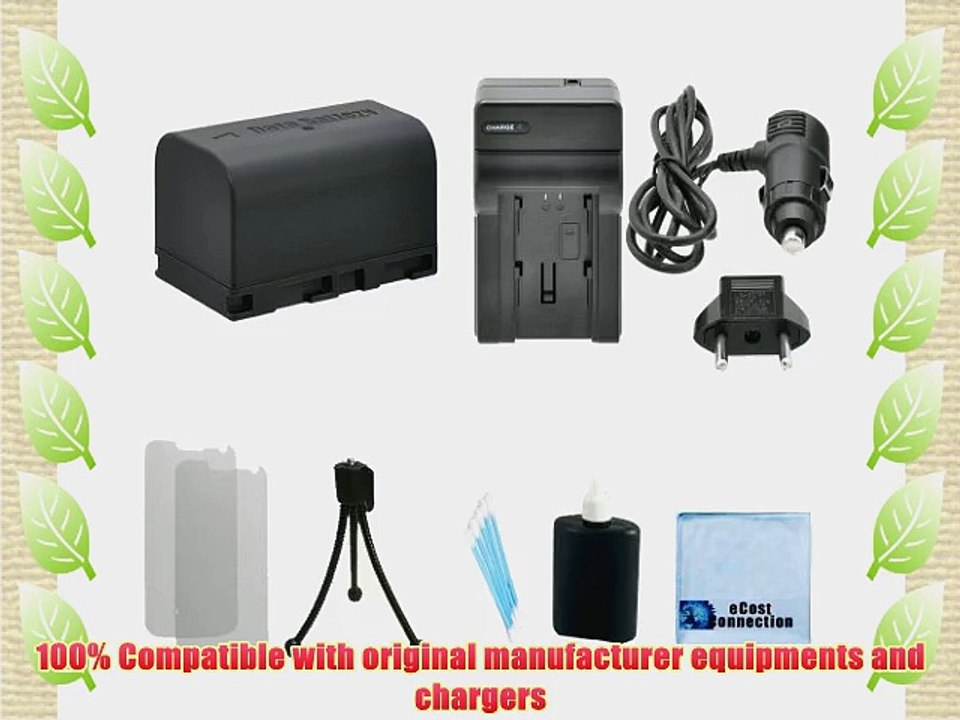 BN-VF815 Replacement Battery   Car/Home Charger For JVC Everio GZ-MG155US Everio GZ-MG155EX
