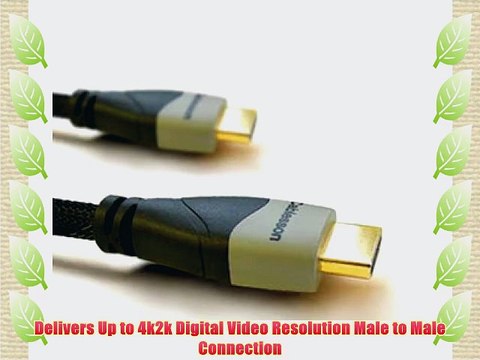 Ikuna Advanced High Speed 1.5 feet / 1.5 ft HDMI Cable with Ethernet PRO GOLD BLACK (1.4a Version