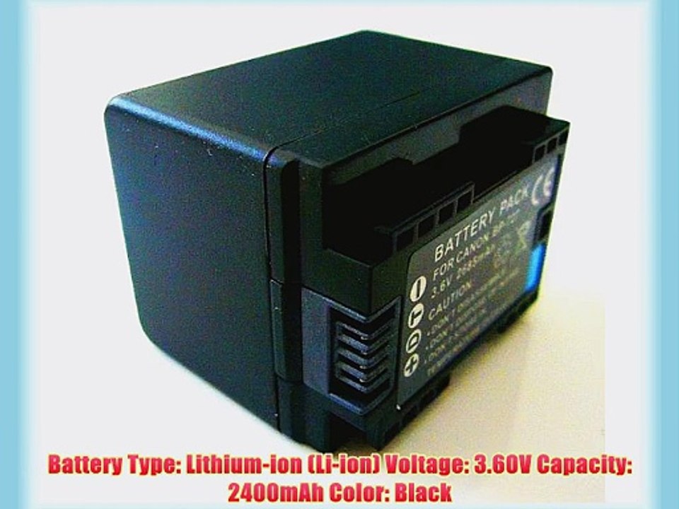 PowerSmart? 2400mAh Intelligent Lithium-Ion Battery for CANON BP-709 Camcorder Battery
