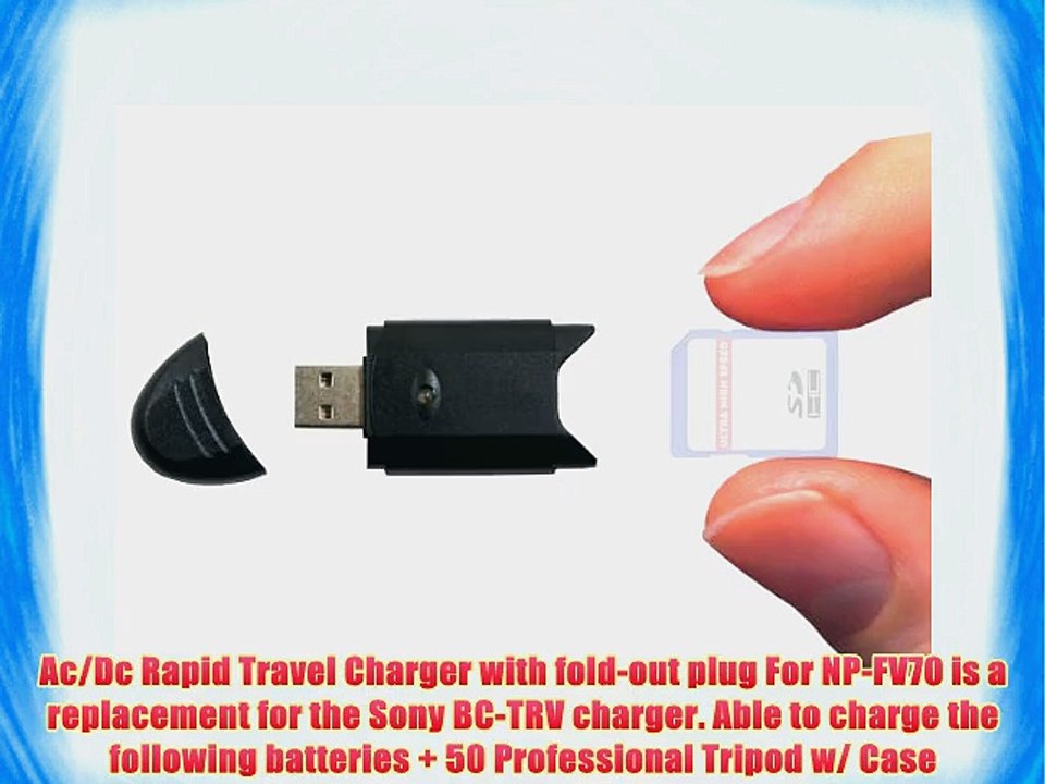 Must Have Accessory Kit For Sony HDR-PJ380 HDR-PJ380/B HDR-CX330 HDR-CX900 HDR-PJ810 HDR-PJ540