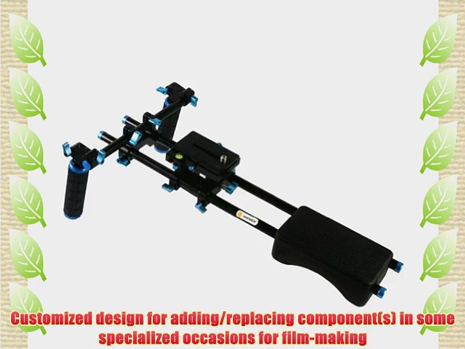 Neewer? Portable FilmMaker System With Camera/Camcorder Mount Slider Soft Rubber Shoulder Pad