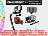 Professional Video Camcorder Stabilizer Kit Includes LED Video Light Kit   Video Stabilizer