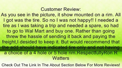 Carlisle Sport Trail Boat Trailer Tire - 530-12 6PR Review