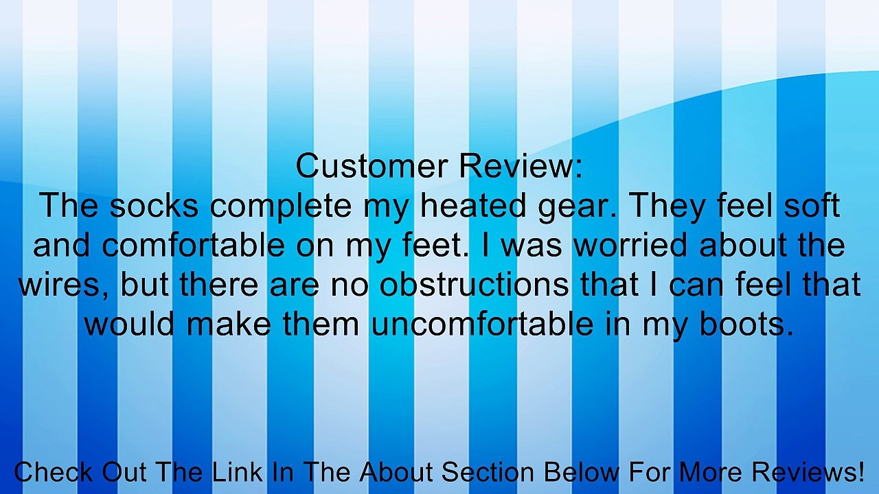 Firstgear Heated Socks (MEDIUM) (BLACK) for Motorcycle Riders Review