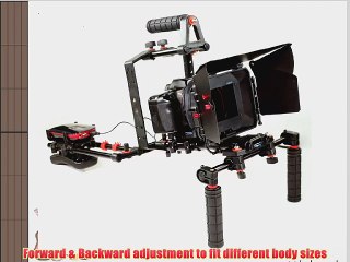 Filmcity DSLR Rig video camera shoulder mount kit fr 7D 5D GH2 GH1 D60 PD150 EX3 EX1 550D(FC-57-N)