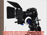 Neewer? Universal Aluminum 15mm Rail Rod Support System High Riser DSLR Camera Mount Baseplate