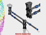 Fancierstudio Carbon Fiber Mini Jib Crane Portable Pro DSLR Video Camera Crane Jib Arm Standard