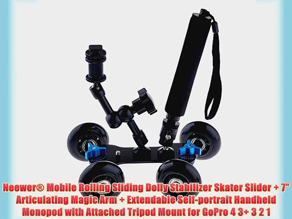 Neewer? Mobile Rolling Sliding Dolly Stabilizer Skater Slider   7 Articulating Magic Arm
