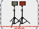 Neewer? Photography 160 LED Studio Lighting Kit including (2)CN-160 Dimmable Ultra High Power