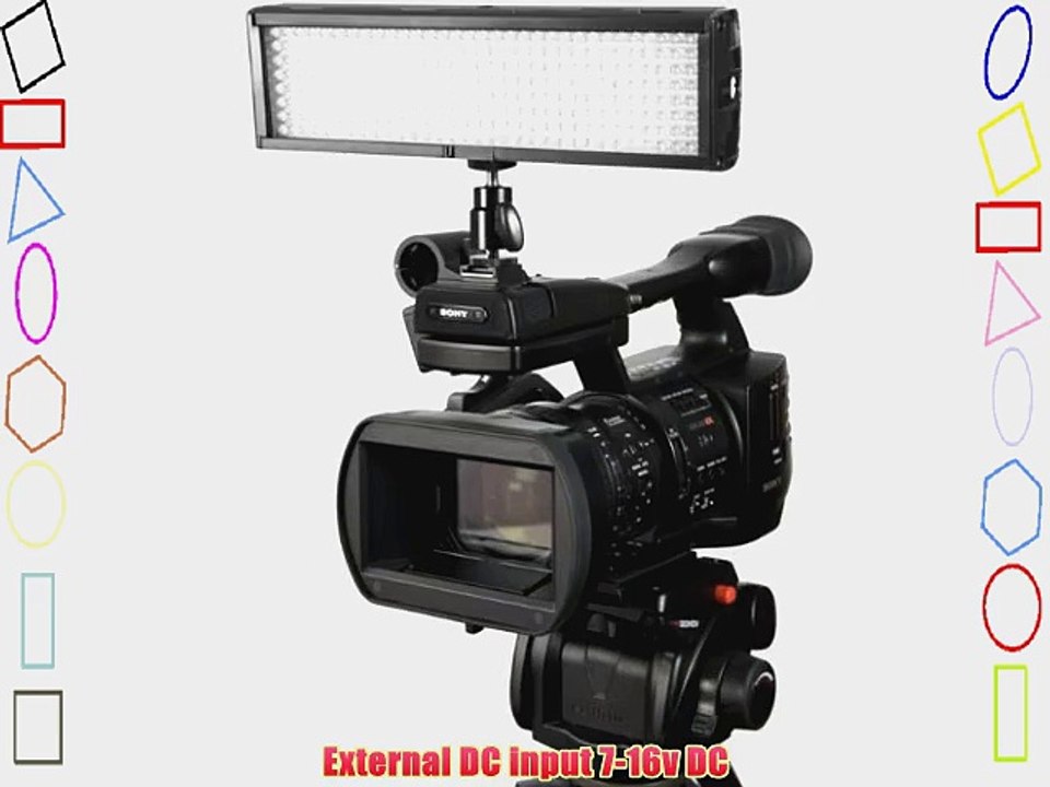 FloLight Microbeam 256 Ultra Bright 5600K LED On-Camera Video Light with Sony NP Battery Mount