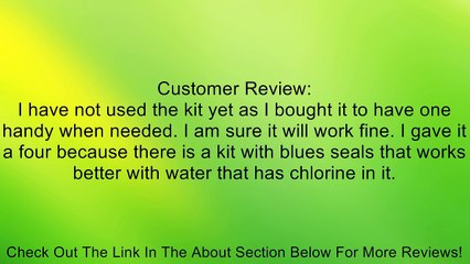 Filter Seal Kit, Plastic, for 5600 Valve Review