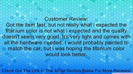 NRG Flat Strut Bar Front - Titanium - 350Z 2003> - Part # TNB-411 Review