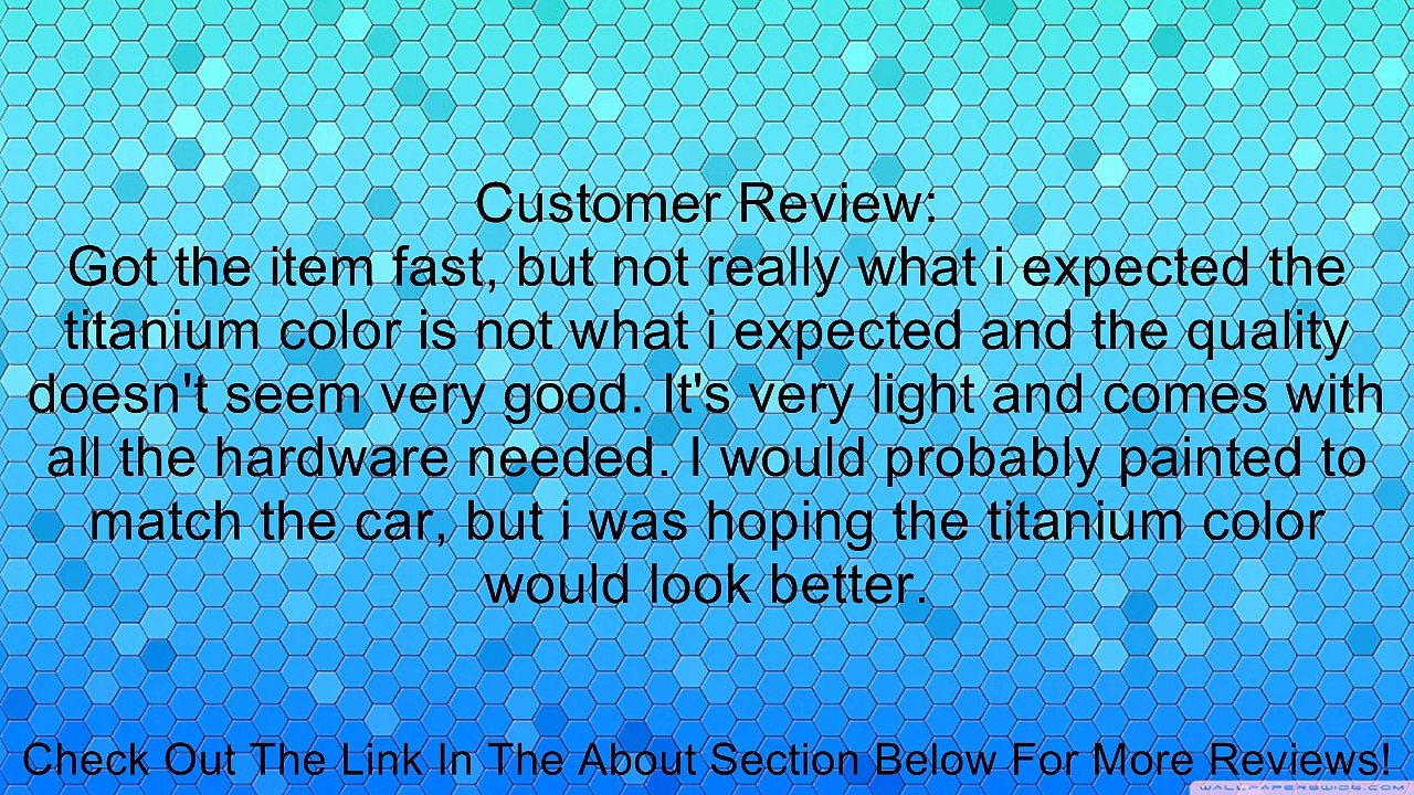 NRG Flat Strut Bar Front - Titanium - 350Z 2003> - Part # TNB-411 Review