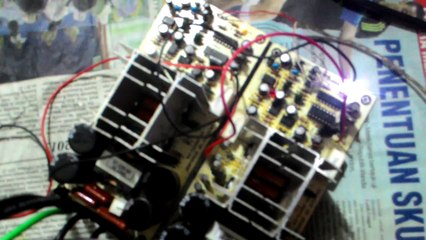 built and test smps dan amplifier class d stereo