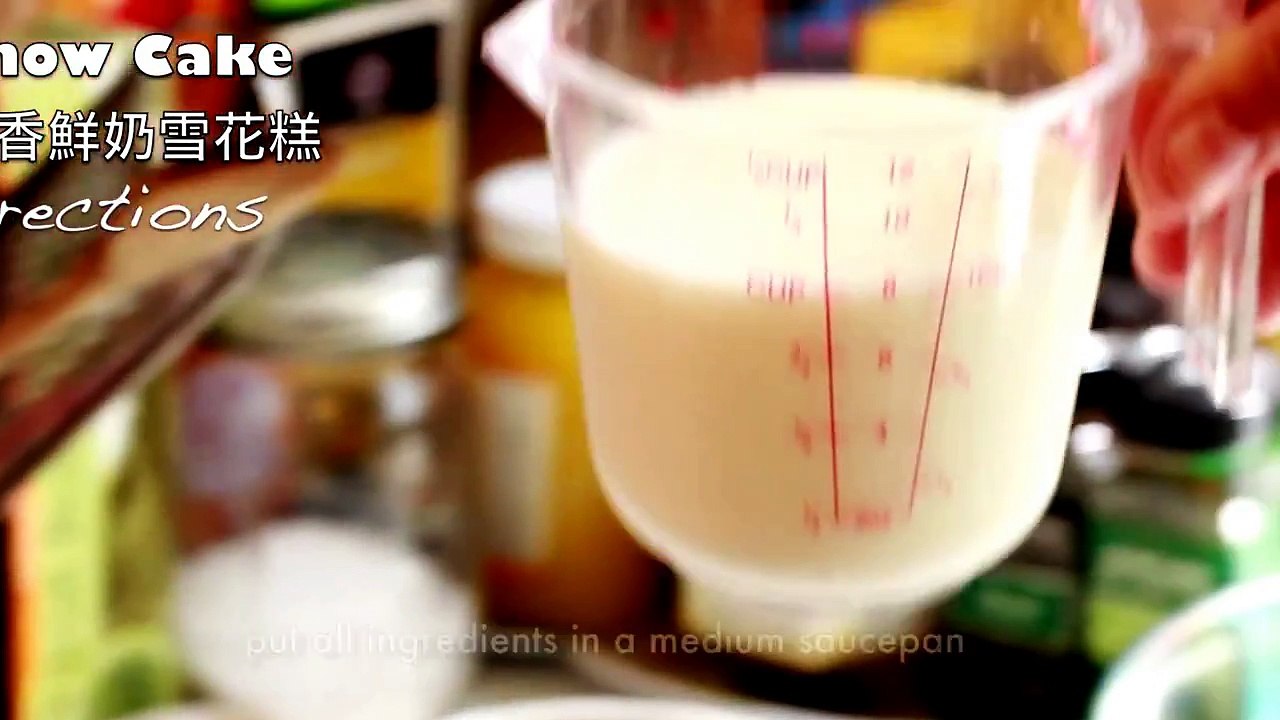 Coconut Milk Snow Cake Recipe Chinese Cooking Video World Food Ex