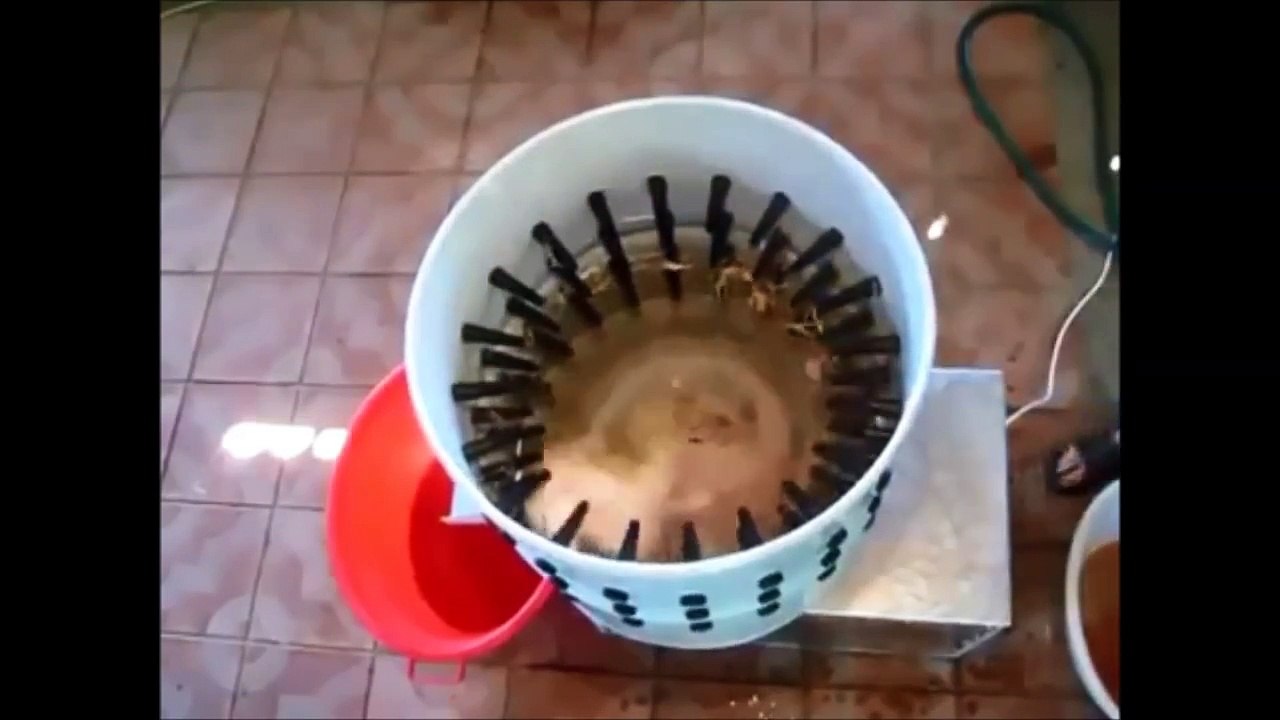 Awesome Chicken Feather Removing Machine