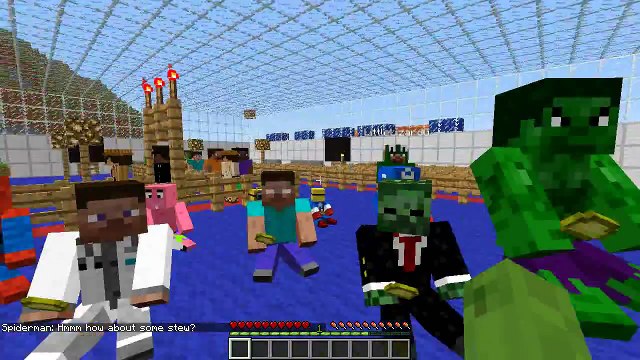 Minecraft School Holiday - MCDONALDS AT THE AIRPORT!