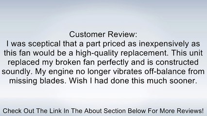 URO Parts 11 52 1 712 058 Cooling Fan Blade Review
