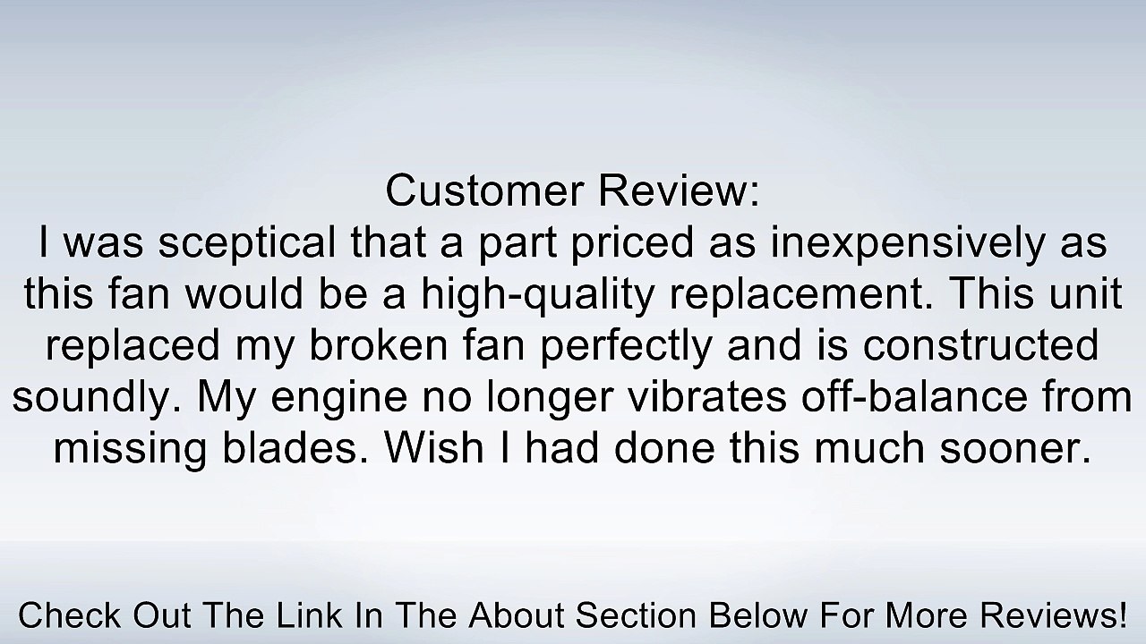 URO Parts 11 52 1 712 058 Cooling Fan Blade Review