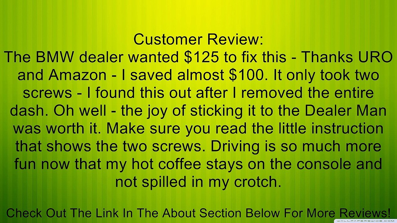 URO Parts 51 16 8 190 205 Front Cup Holder Review