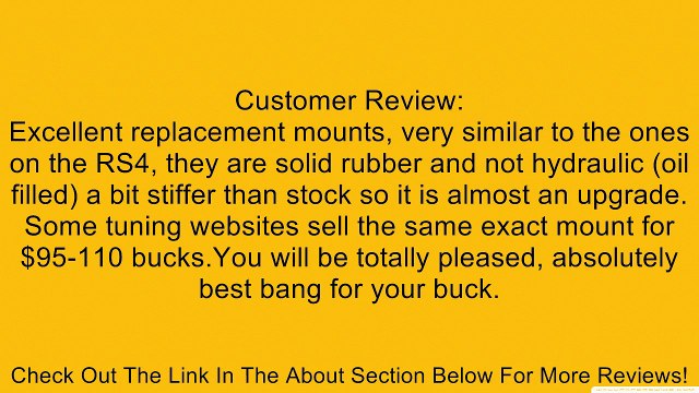 URO Parts 8D0 199 379K Left/Right Engine Mount Review