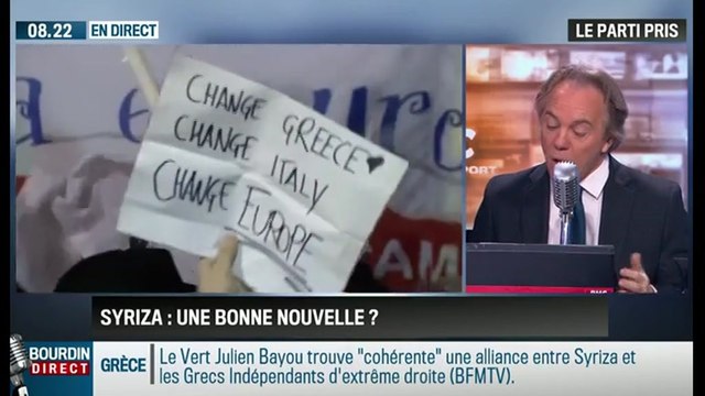 Le parti pris d'Hervé Gattegno : Victoire de Syriza: c'est une bonne nouvelle pour l'Europe et pour la France ! - 26/01