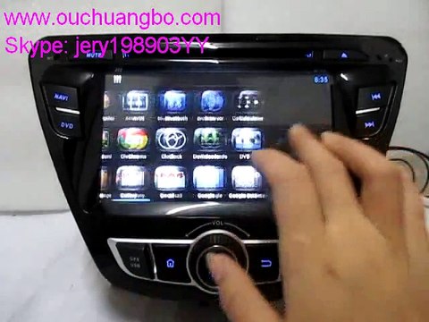Ouchuangbo Hyundai Elantra 2014 stereo multimidia kit radio VCD android 4.2