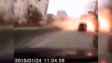 Ukrayna'daki Bombalı Saldırı Araç Kamerasında