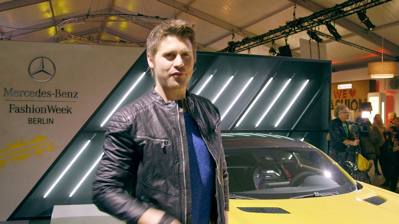 Im Mercedes AMG GT S zur Mercedes-Benz Fashion Week