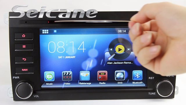 Android 4.2 2003-2010 Porsche Cayenne S Diesel Double Din Radio Stereo Support Bluetooth Music 3D Navigation Map HD Video