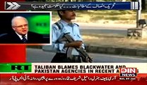 Taliban Was Not Behind Peshawar Incident It Was Black Water-- American Journalist