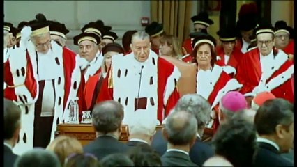 Roma - Il Presidente Grasso alla cerimonia di apertura dell'anno giudiziario (23.01.15)