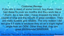 2003-2012 Honda CBR 600 RR / 1000RR 2004-2006 Black OEM Stock Style Racing Mirrors - Left & Right Set Review