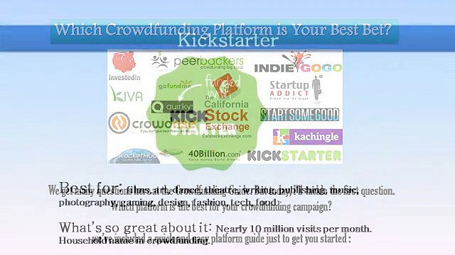 Which Crowdfunding Platform is Your Best Bet