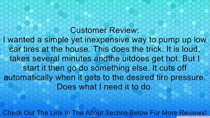 Bell Automotive 22-1-33000-8 BellAire 3000 Tire Inflator Review