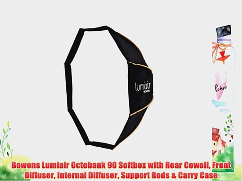 Bowens Lumiair Octobank 90 Softbox with Rear Cowell Front Diffuser Internal Diffuser Support
