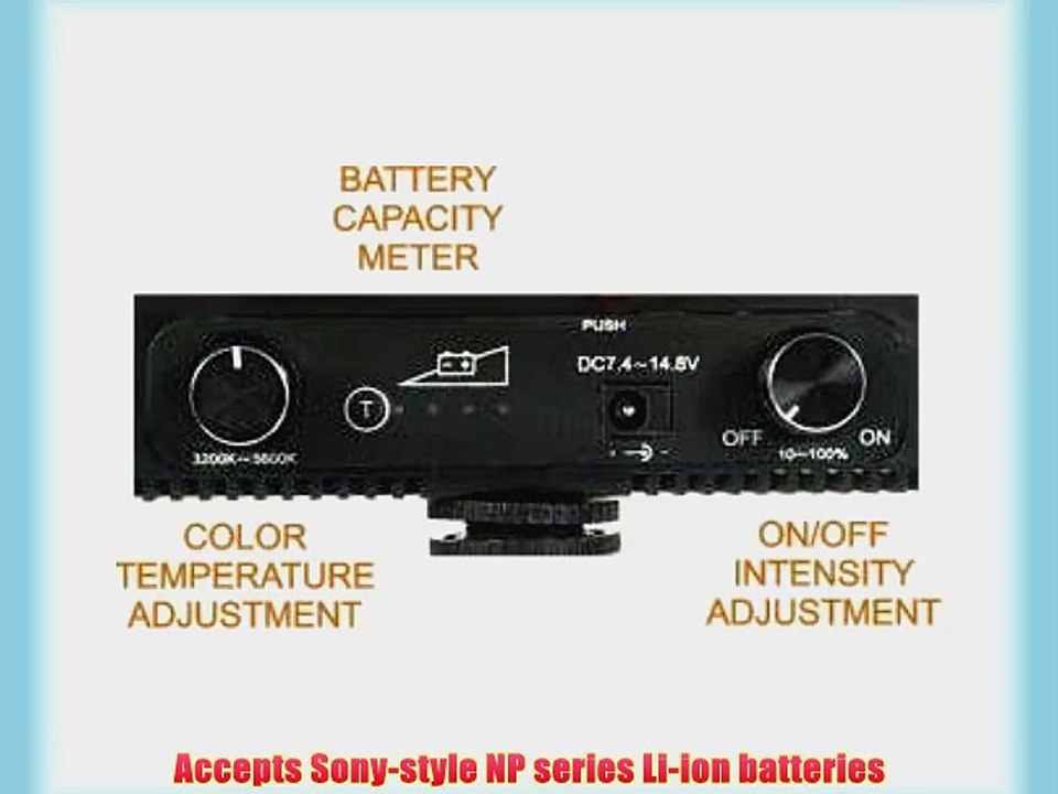 Alzo 792 Color Temperature Adjusting Led Video Light- 72 Daylight Leds And 72 Warm White Leds