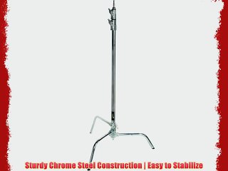 Impact 40 C-Stand with Sliding Leg Kit - 10.99' (Chrome)