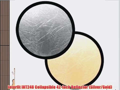 Interfit INT248 Collapsible 42-Inch Reflector (Silver/Gold)