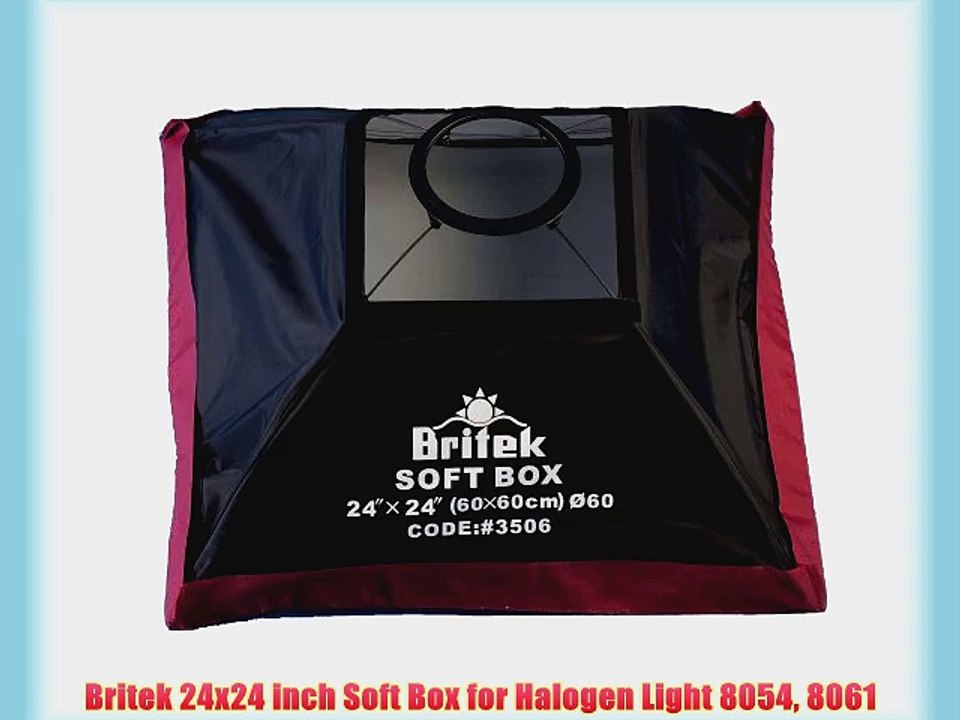 Britek 24x24 inch Soft Box for Halogen Light 8054 8061