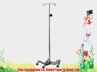 Five-Leg Deluxe I.V. Stand Type: 4-Hook Top
