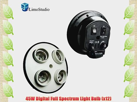 Limo studio 2400 Watt Photography Studio Softbox Continuous Lighting Light Kit with 12 Daylight