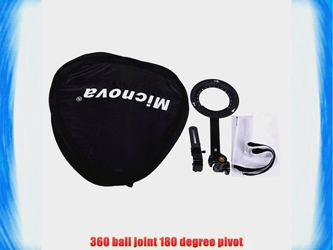 Micnova MQ-SB60 Softbox for Speedlight Flash 60?60cm/ 24 Flash Softbox with bracket