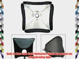 Photography Studio Video 24 Large Speedlight Flash Softbox with L-shape Bracket Carrying Case