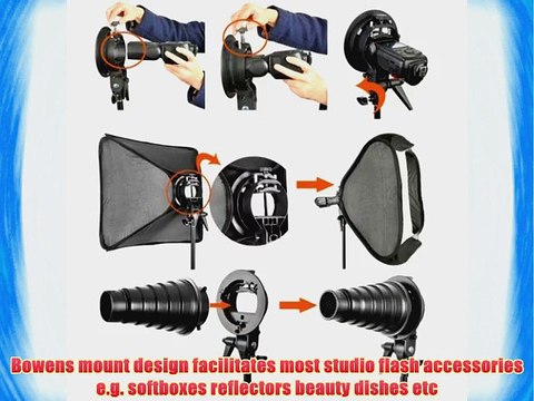 Neewer? Photo Studio Multifunctional 32x32/80x80cm Softbox with S-type Speedlite Flash Bracket
