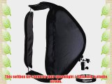 Eggsnow 20x20/50x50cm Foldable Off-Camera Speedlite Softbox   Flash Bracket   Carrying Case